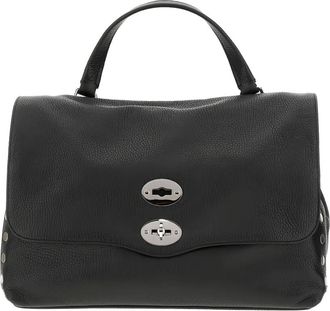 Zanellato Postina shopper met studs - Zwart