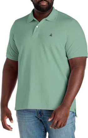 Brooks Brothers Big & Tall Piqu&eacute; Stretch Polo Shirt in Malachite Green at Nordstrom, Size Xx-Large