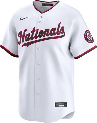 Nike James Wood Washington Nationals Nike Mens Dri-FIT MLB Limited Jersey in White | LM25WTHOWT9-49G