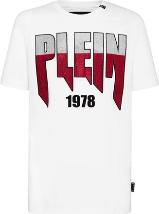 Philipp Plein T-Shirt met ronde hals - Heren - Tops - Wit - Maat: 2XL Katoen