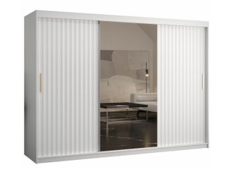 Mirjan24 Mobilier1 - Armario Hartford 339, Blanco, 200x250x62cm, Puertas De Armario: Correderas, N&uacute;mero De Estantes: 0