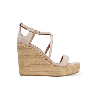 Tabitha Simmons Womens Jenny Flesh Kicksuede Wedge Sandals In Pink