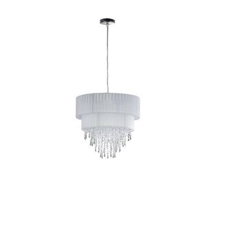 Netlighting TWIST Cylindrical Pendant Ceiling Light White 40x37.5cm | Size: 40x37.5 cm