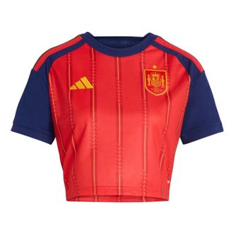 adidas (WMNS) adidas Spain 26 Home Cropped Jersey Asia Sizing Vivid Red KE8079