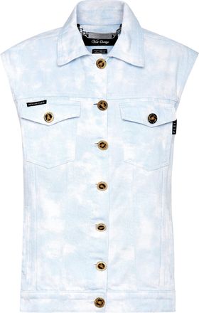 Philipp Plein Denim Vest Oversize