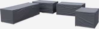 Sweeek Sweeek - Funda Protectora Para Muebles De Jard&iacute;n Venezia, Venezia, Gris Oscuro, 223x66x83 Cm