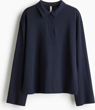 H&M Poloshirt aus Baumwolle - Blue