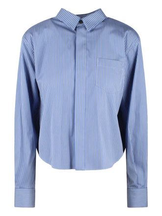 sacai Gestreept blouse - Blauw