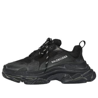 Balenciaga (WMNS) Balenciaga Triple S Distressed Black 531388W09O11000