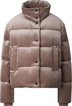 Bogner Oliva Velvet Down Jacket for women - Grey-brown - 34