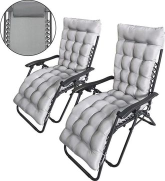 Habitat & Jardin Sill&oacute;n de jard&iacute;n gris 160 x 64 x 109 cm