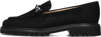 Brunate Schoenen, Dames, Zwart, 37 1/2 EU, Su&egrave;de, Zwarte Su&egrave;de Loafers voor Dames