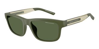 A|X Armani Exchange AX4169SU 840371 Mens Sunglasses Green Size 55