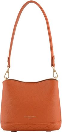Pourchet Manhattan Nano - Dames - Schoudertassen - Oranje - ONE Size - Leer - Tassen