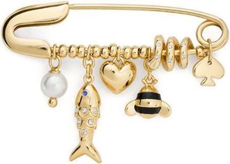 Kate Spade New York summer daze mixed charm bracelet in Gold Multi at Nordstrom