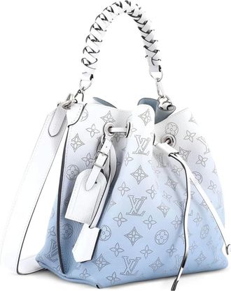 Louis Vuitton Muria Mahina Leather bucket bag - Blu