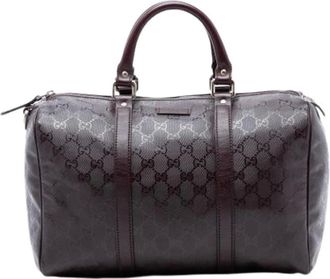Gucci Pre-owned Weekend Bags, female, Purple, Size: ONE SIZE Pre-owned Boston Bag