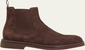 Brunello Cucinelli Mens Suede Chelsea Boots