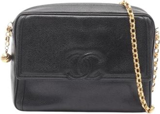 Chanel Pre-owned Vintage Schoudertas - Dames - Vintage Schoudertas - Zwart - ONE Size - Leer - Vintage