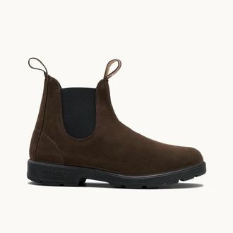 Blundstone 2410 Boots Mens Brown Suede Round Toe Ankle Chelsea ZOGG3739