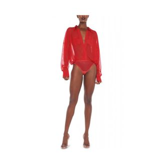 Norma Kamali Tops, Dames, Rood, S, Norma Kamali - Tops > Body