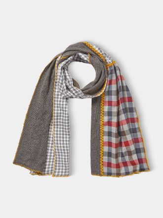 L&eacute;O ATLaNTE Womens Oups Wool-Blend Scarf (69in/1.75m)