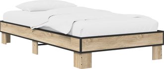 vidaXL Estructura De Cama Roble Sonoma 80 X 200 Cm Vidaxl
