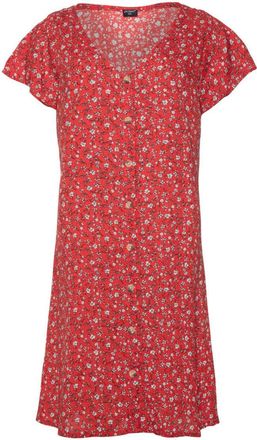 Protest Strandkleid PROTEST Kleid PRTBRUJAS, Damen, Gr. XL, EURO, bunt (razzrot), Obermaterial: 100% Viskose CV., Kleider Strandkleid