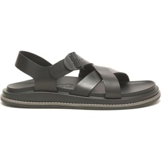 Chaco Womens Townes Open Toe Flatform Fisherman Sandals in Black - Size UK 8