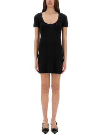 Courrèges Holistic Contrast Mini Dress