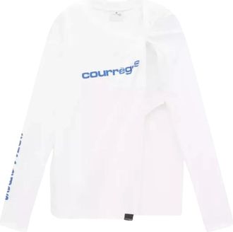 Courr&egrave;ges Knot Body - Dames - Bodies - Wit - L - Katoen - Tops