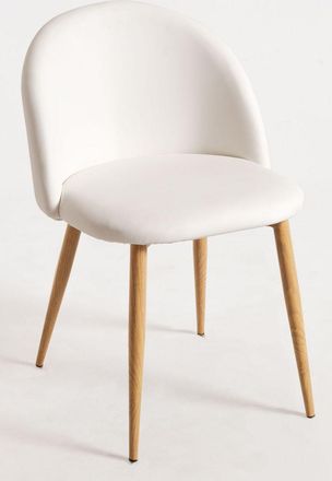 Regalos Miguel Sillas Comedor - Silla Vint Polipiel - Blanco