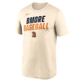 Nike Baltimore Orioles City Connect Team Phrase Script Nike Mens Dri-FIT MLB T-Shirt in Brown | NKGK15AOLE-TG9