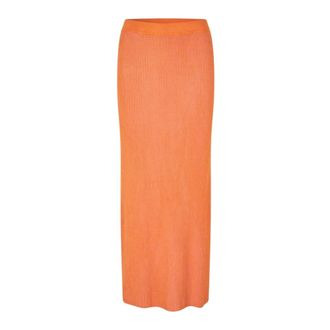 Sams&oslash;e & Sams&oslash;e Sacheryl Skirt - female - Sams&oslash;e Sams&oslash;e - Midi Dresses - Orange - S - Dresses