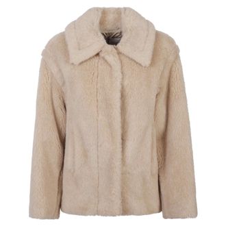 Max Mara Dames, Jassen, Beige, Maat: XS Zijde