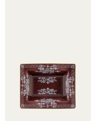 Ginori 1735 Floral Porcelain Rectangular Change Tray