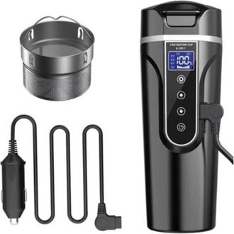 Elle Hervidor De Agua Para Coche, Hervidor El&eacute;ctrico De 12v/24v, Taza De Agua Caliente Para Coche/cami&oacute;n/viajes, Hervidor El&eacute;ctrico Port&aacute;til Para Coche Con