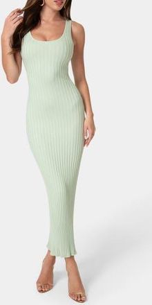 Bebe Sleeveless Ribbed Maxi Dress in Seafoam at Nordstrom Rack, Size X-Large