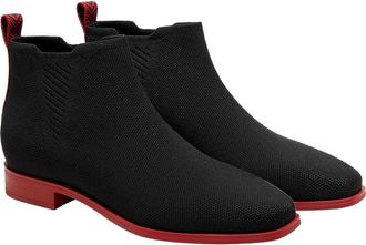 Vivaia Ryan Slip-On Chelsea Boots in Black Ruby Red at Nordstrom, Size 8.5