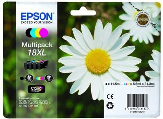 Epson Daisy Multipack 18xl 4 Colores (etiqueta Rf)