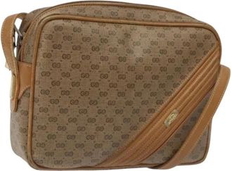 Gucci Pre-owned Cross Body Bags, female, Brown, Size: ONE SIZE Pre-owned Vintage Micro GG Shoulder Bag