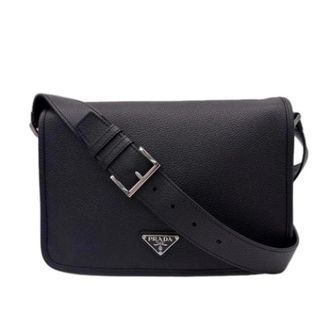 Prada Pre-owned Vintage Schoudertas - Heren - Vintage Schoudertas - Zwart - ONE Size - Leer - Vintage