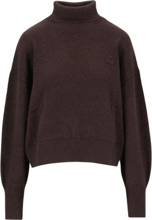 Isabel Marant Jersey de cuello alto Nasha - Knitwear - Mujer - Marr&oacute;n - XS