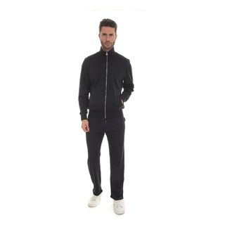 Kiton Sports Trainingspak met rits Sluiting Zachte Broek - Heren - Trainingspakken - Blauw - XL - Katoen - Fitness