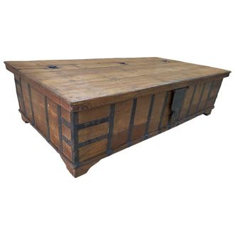 Wanderlust Deco Ba&uacute;l de madera artesanal 178x95x47h cm