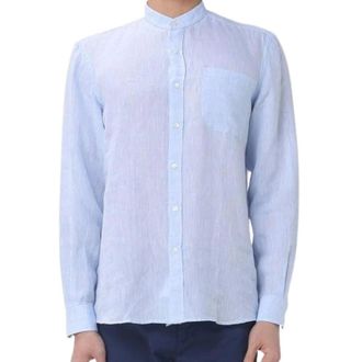 Fay Casual Shirts, male, Blue, Size: 2XL Regular Fit Shirt