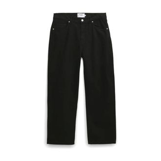 Wax London Straight Trousers, male, Black, W36, Black Loose Fit Denim Jeans