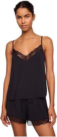 Eberjey Kari Tenceltm Modal Cami Short PJ Set Womens Pajama Sets Black : SM, Elastane/Modal/Tencel