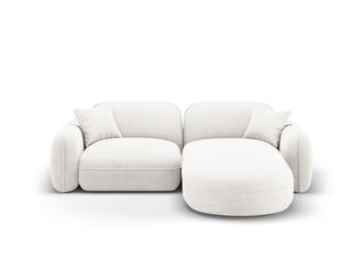 CXL by Christian Lacroix Sof&aacute; esquinero modular derecho 3 plazas de terciopelo marfil
