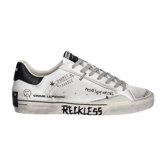 Crime London Heren, Schoenen, Wit, Maat: 40 EU Leer